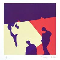 Concourse, Pink and Purple by Ian Scaife