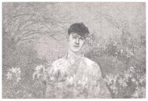 George in the Amelanchier by Peter Chater