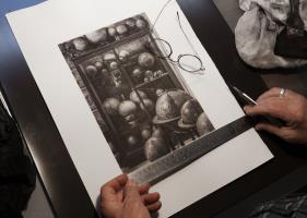 Globes (walnut ink, walnut frame) - additional view