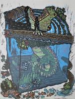 King Frogs Perfectly Green Water Clovers by Wesley Kramer