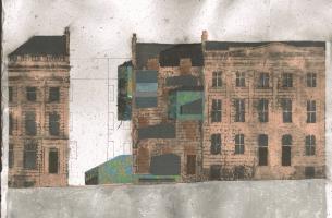 Ceramic House Elevation by Sally Hughes