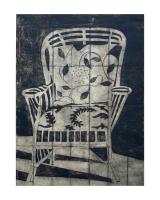 Cane Chair (Grey Variation) by Liza Kelly