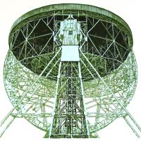 I'm seeing stars (Lovell Telescope at Jodrell Bank) by Lottie Adams