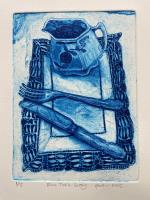 Blue Table Setting by Heather Ellis