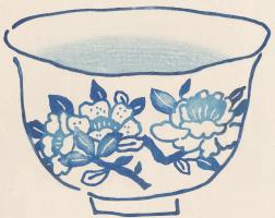 Blue Camellia Bowl - additional view