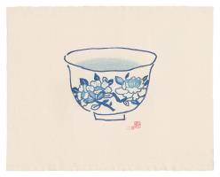 Blue Camellia Bowl by Mariko Jesse
